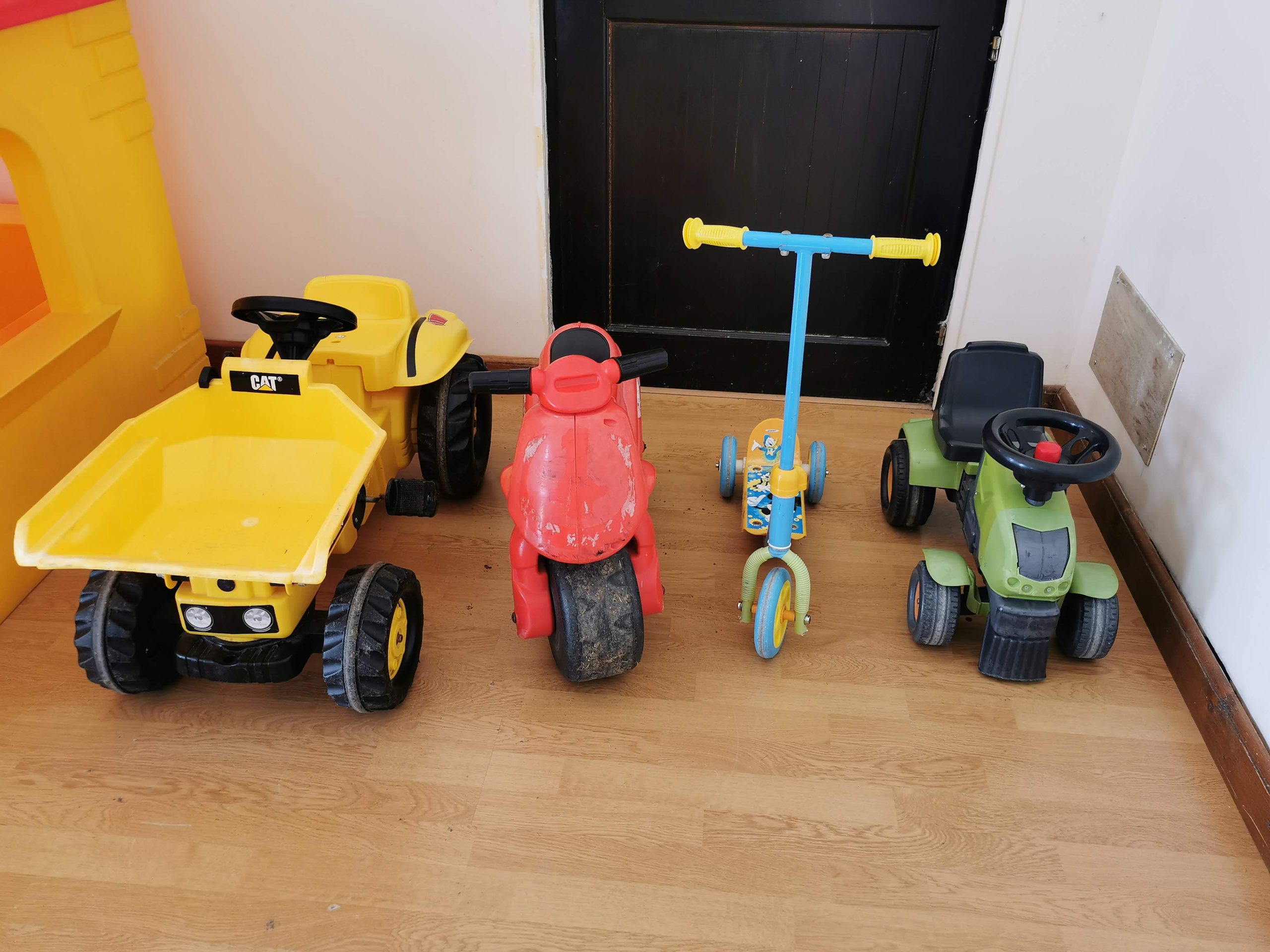 Children’s ride-on toys at L’Ancienne Distillerie